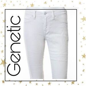 Genetic Denim White Slim Skinny Leg Jeans 25